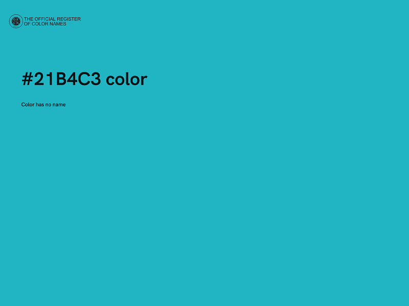 #21B4C3 color image