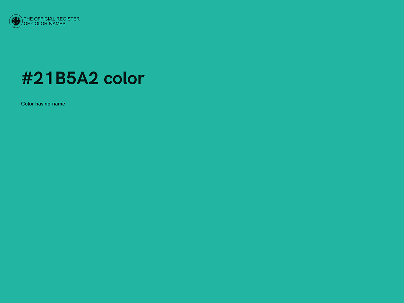 #21B5A2 color image