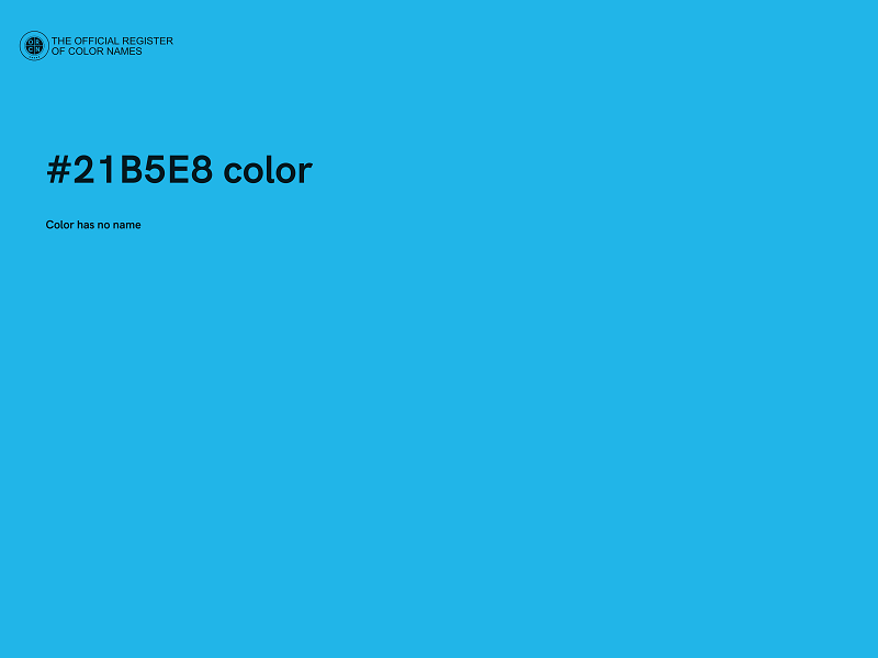 #21B5E8 color image