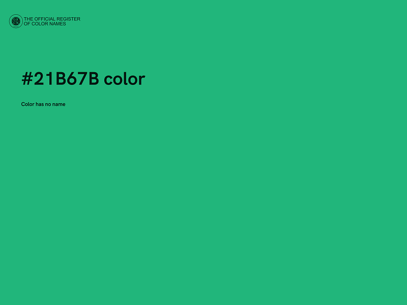 #21B67B color image