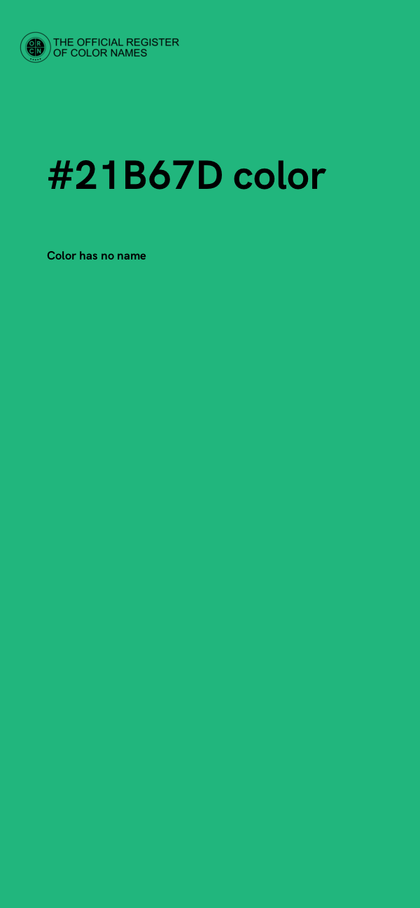 #21B67D color image