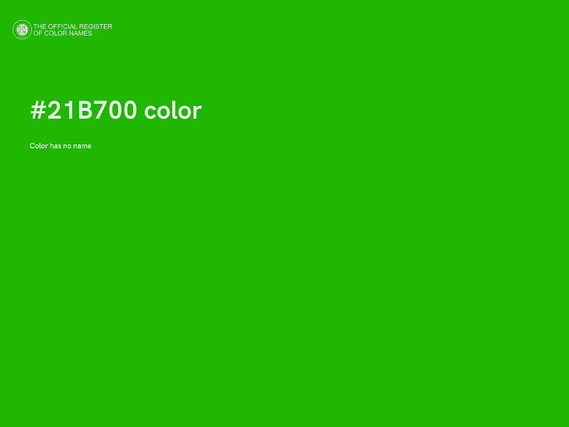 #21B700 color image