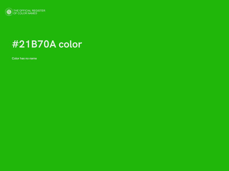 #21B70A color image