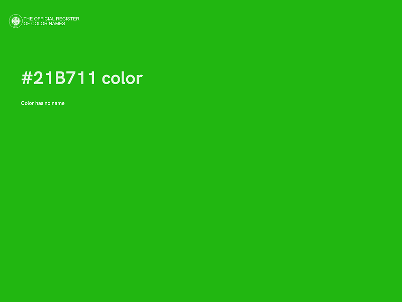 #21B711 color image