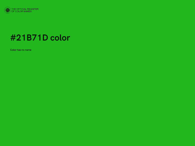 #21B71D color image