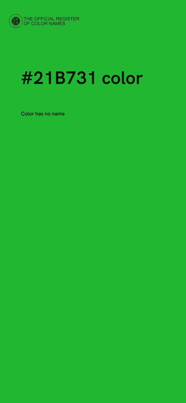 #21B731 color image