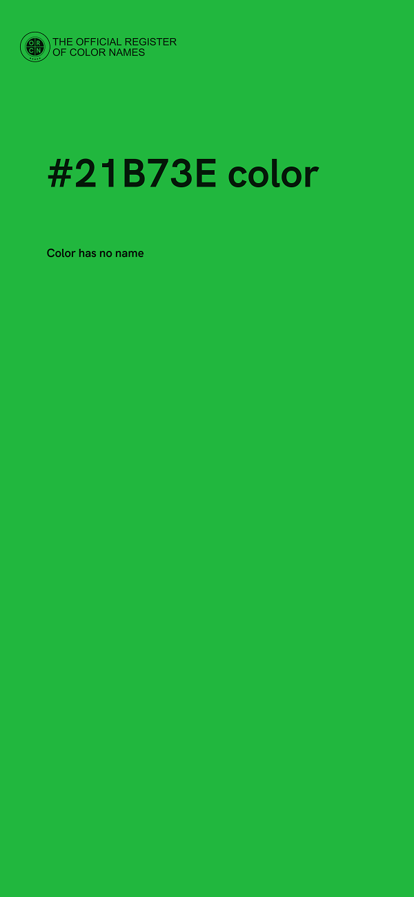 #21B73E color image