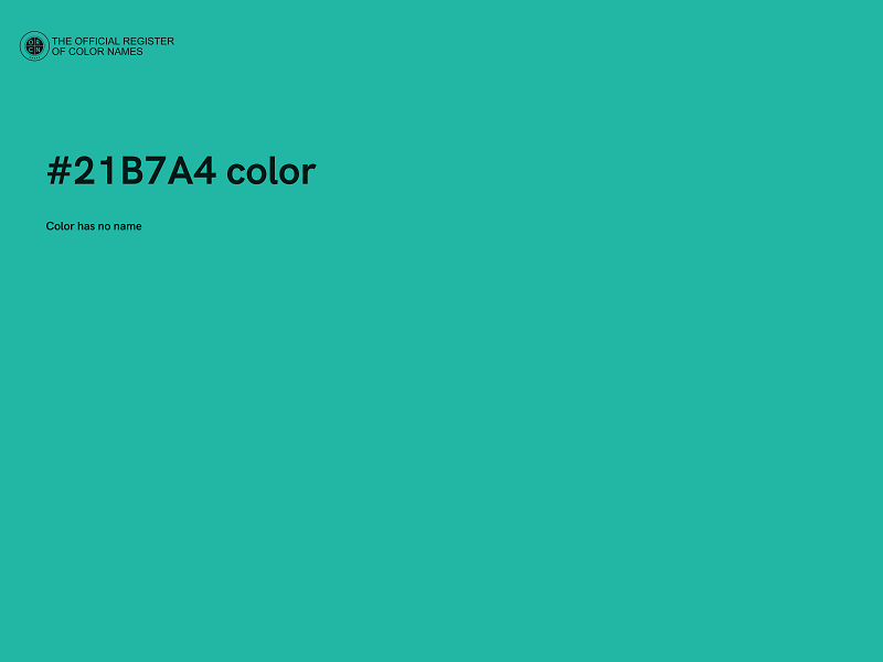 #21B7A4 color image