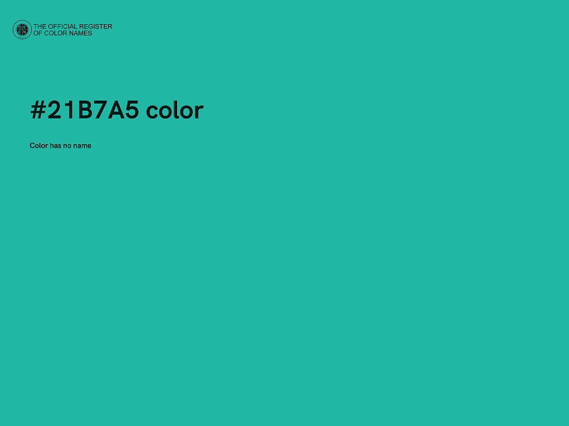 #21B7A5 color image