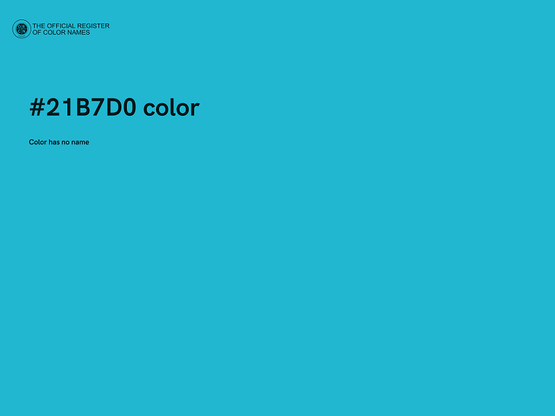 #21B7D0 color image