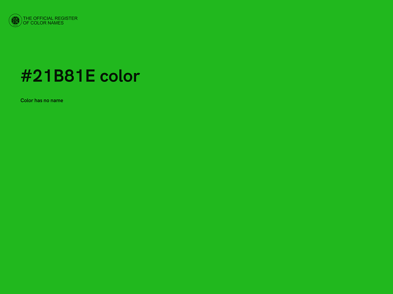 #21B81E color image