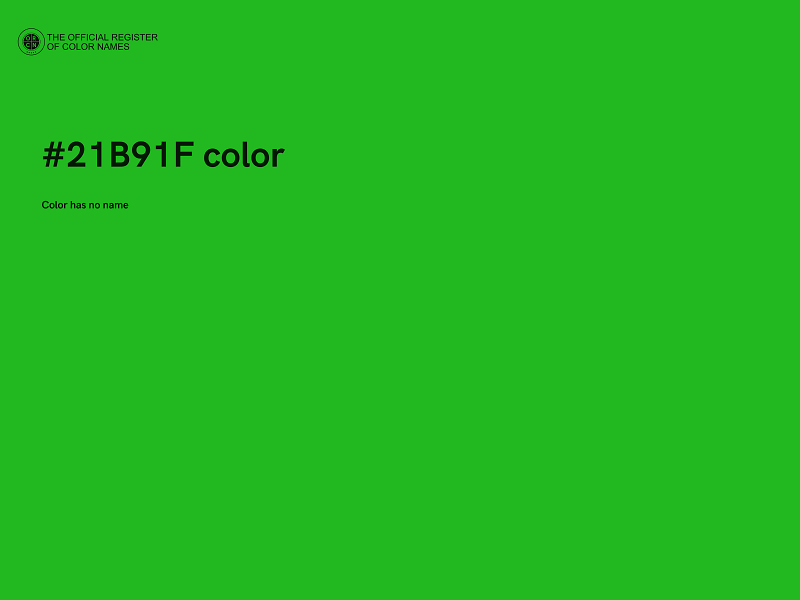 #21B91F color image