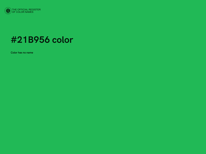 #21B956 color image