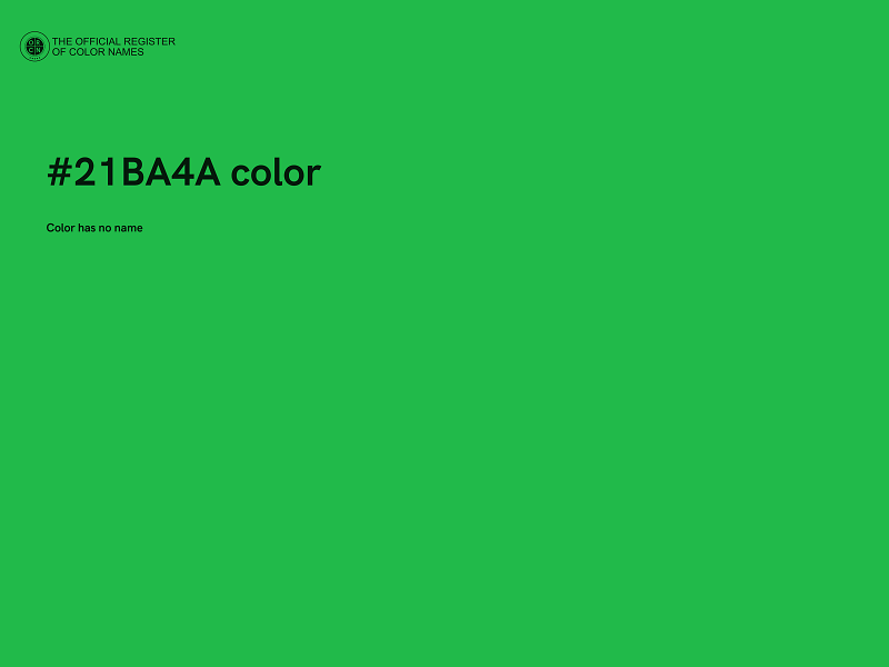 #21BA4A color image