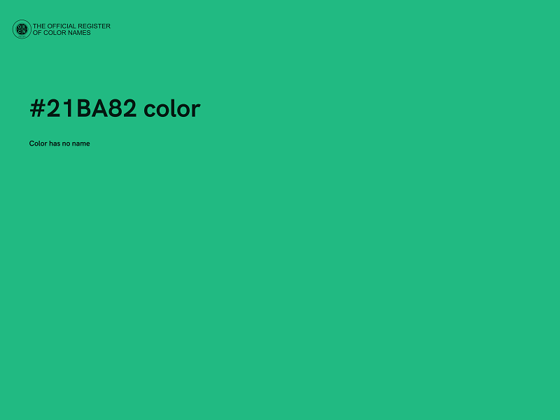 #21BA82 color image