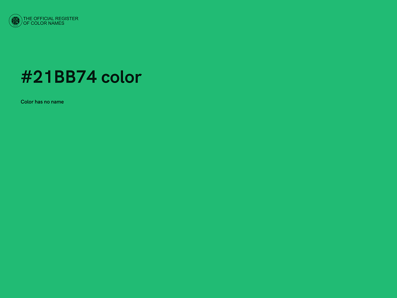 #21BB74 color image