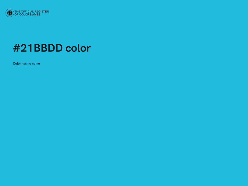 #21BBDD color image