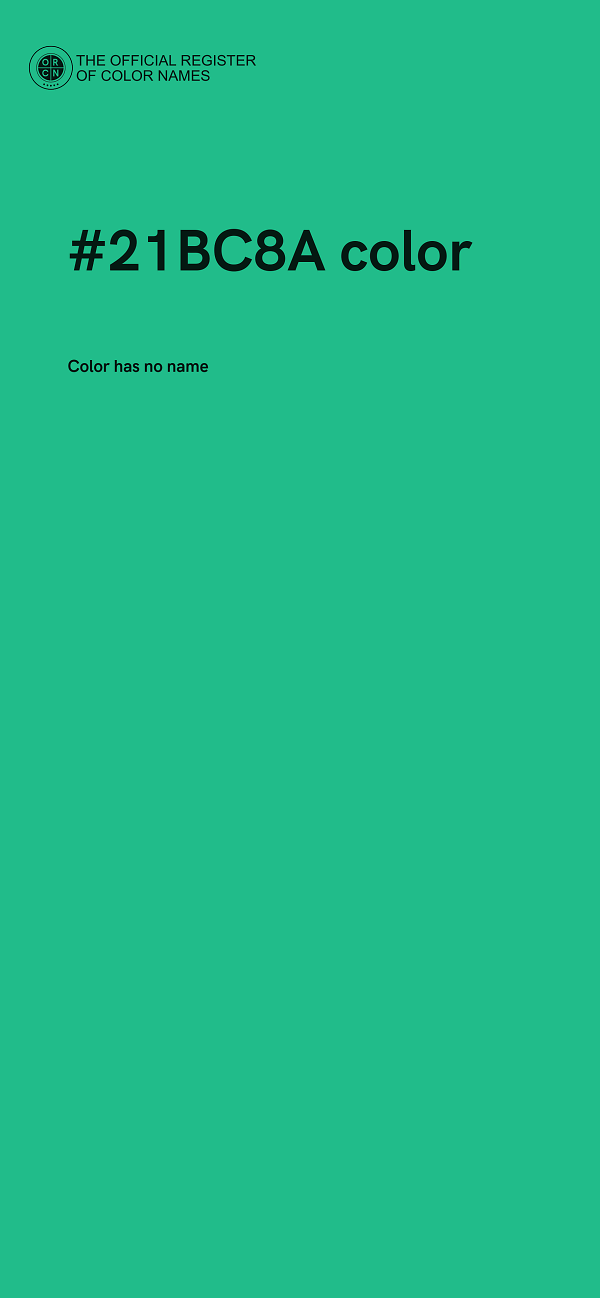 #21BC8A color image