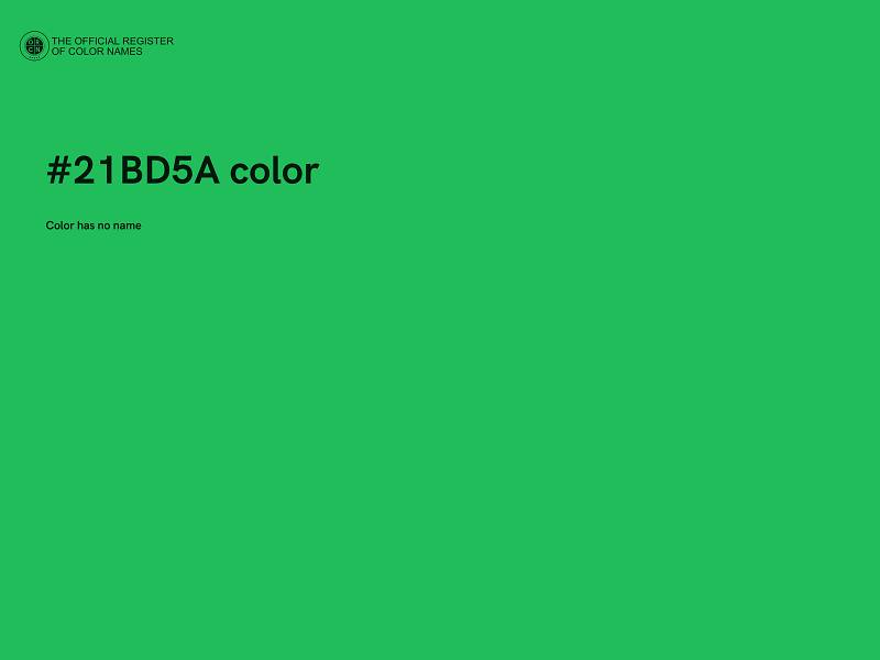 #21BD5A color image