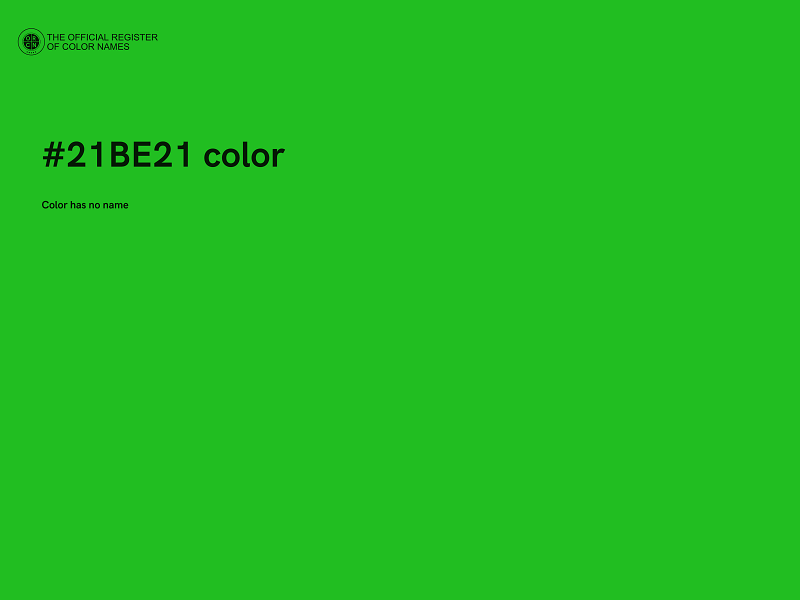 #21BE21 color image