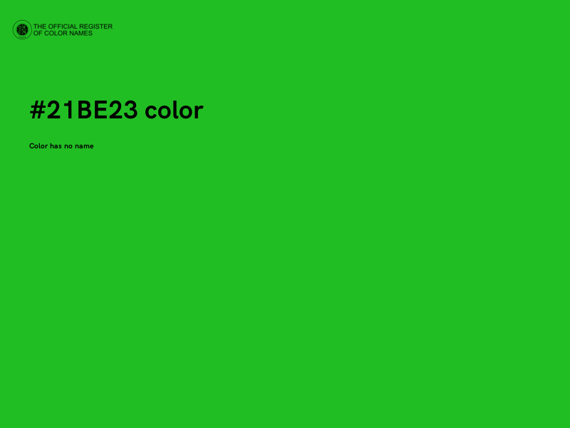 #21BE23 color image