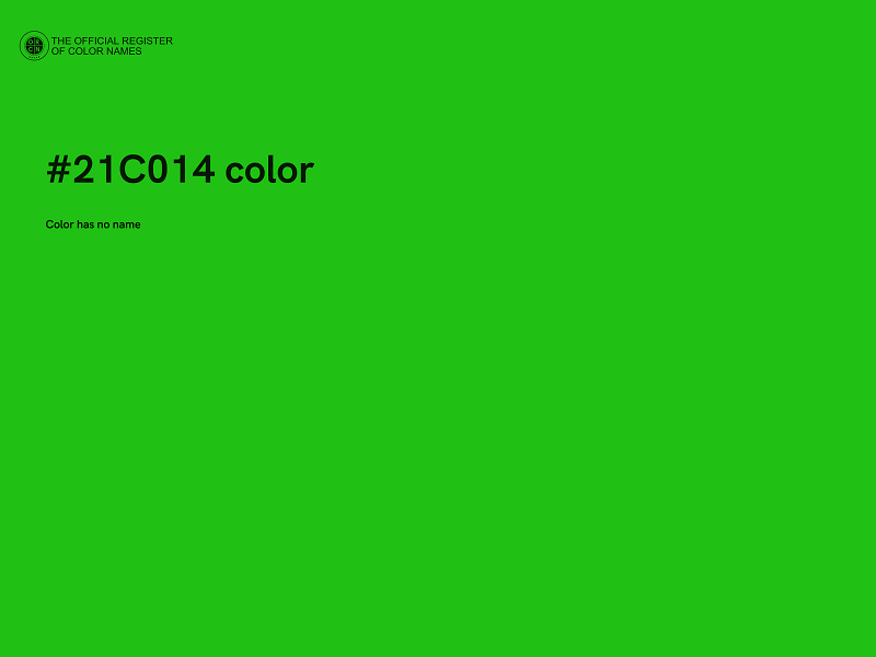 #21C014 color image