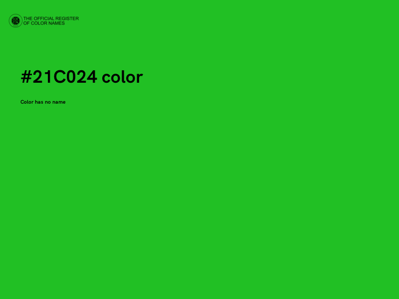 #21C024 color image