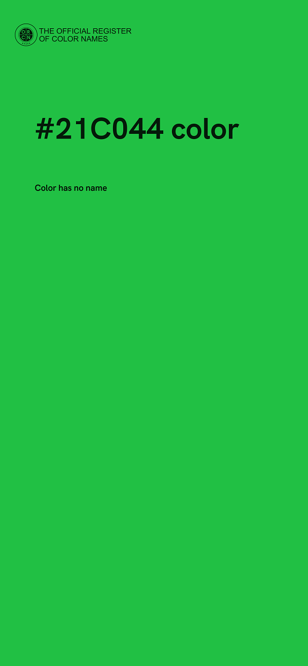 #21C044 color image