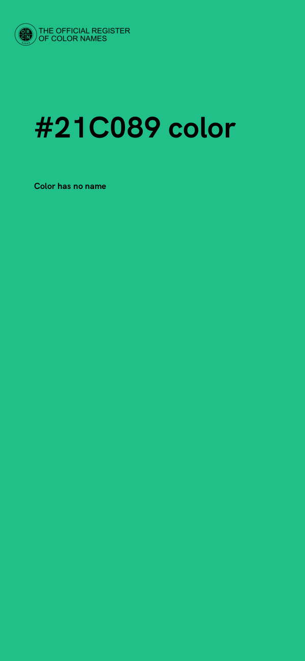 #21C089 color image