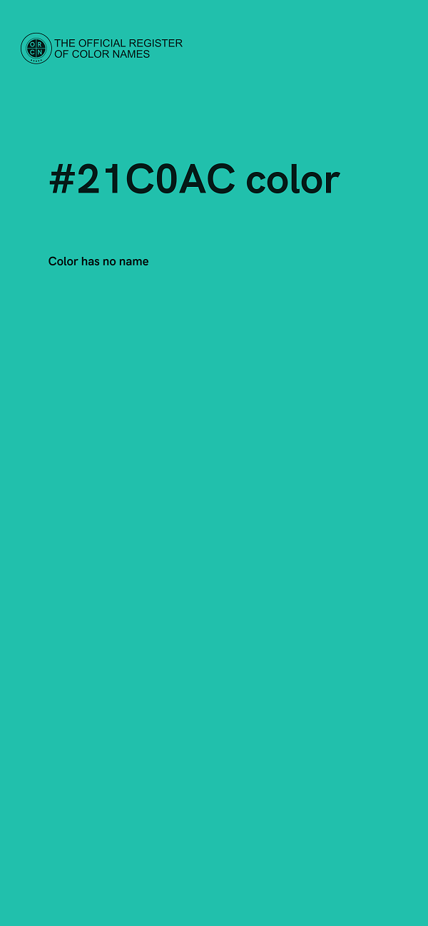 #21C0AC color image