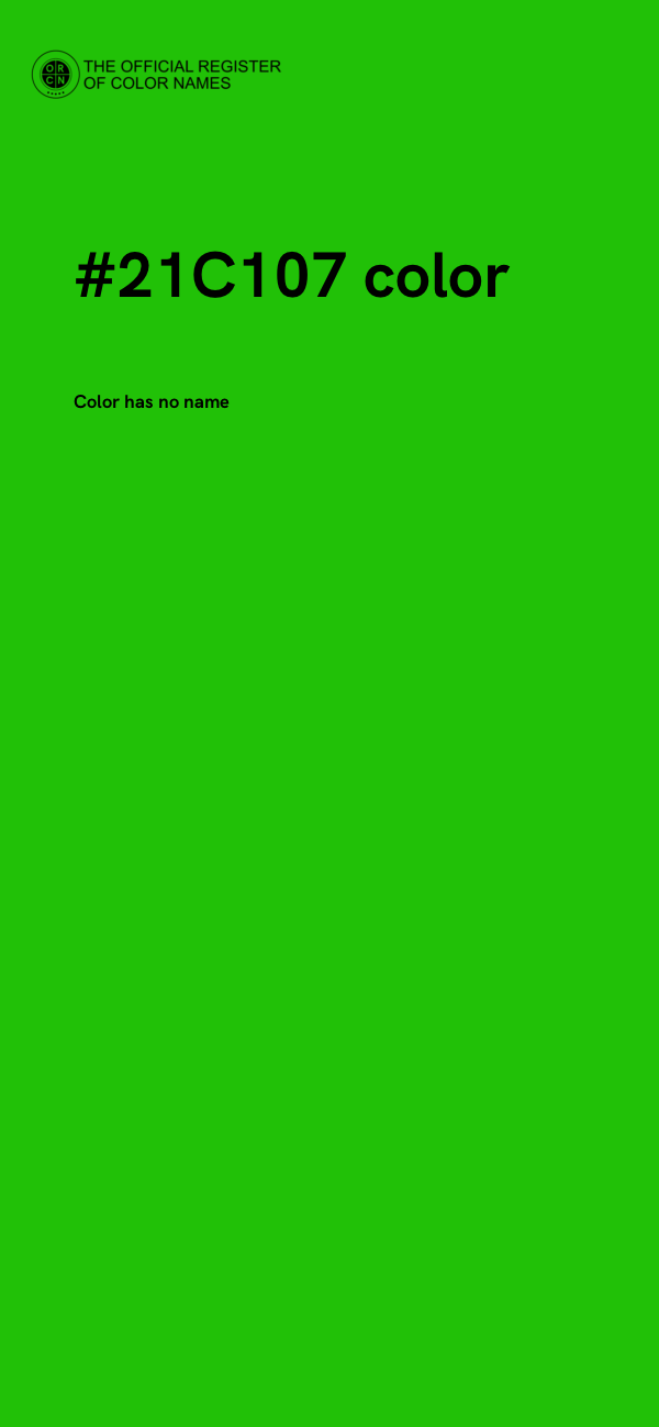 #21C107 color image
