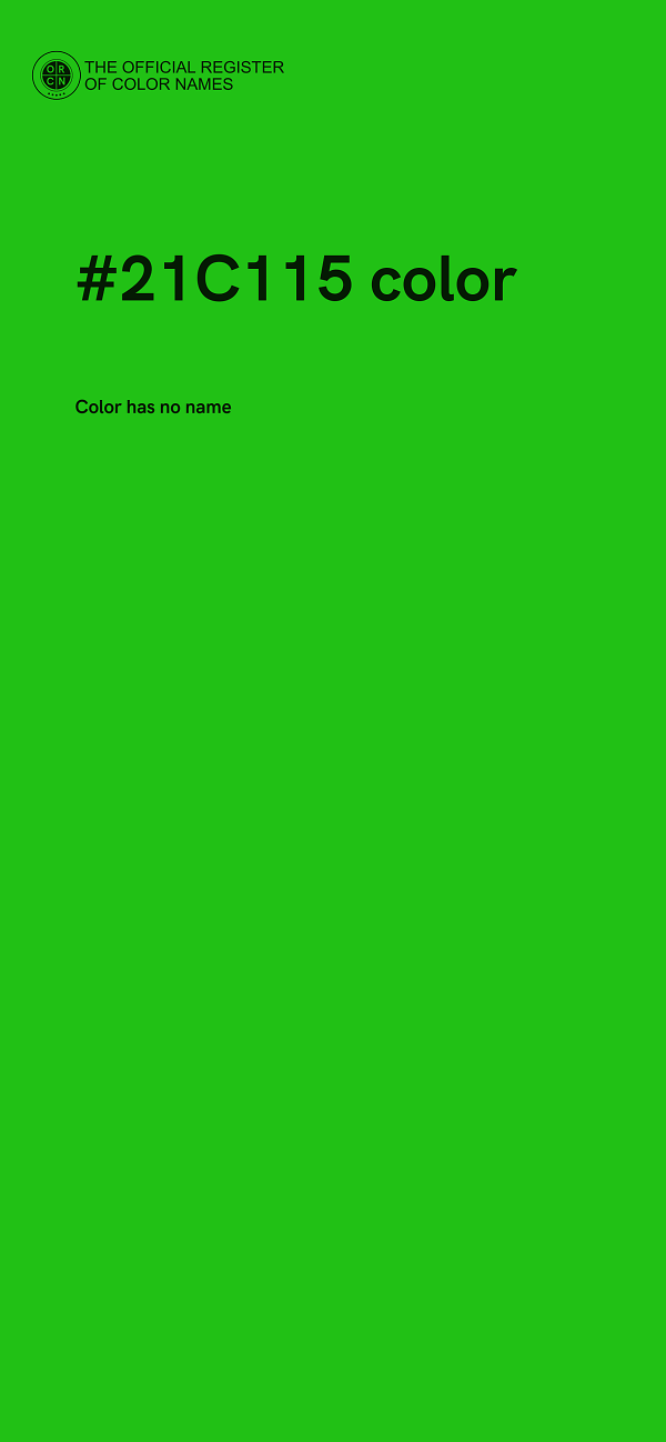 #21C115 color image