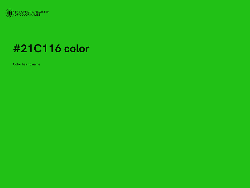 #21C116 color image