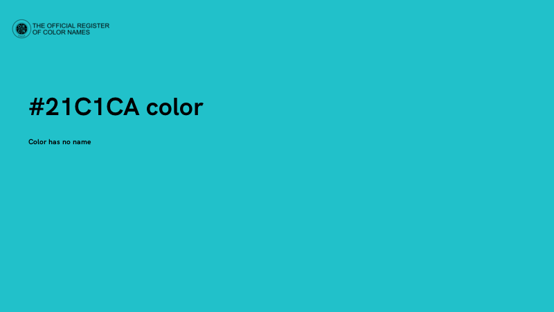 #21C1CA color image