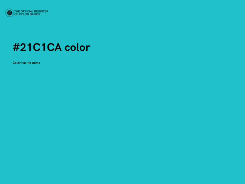 #21C1CA color image