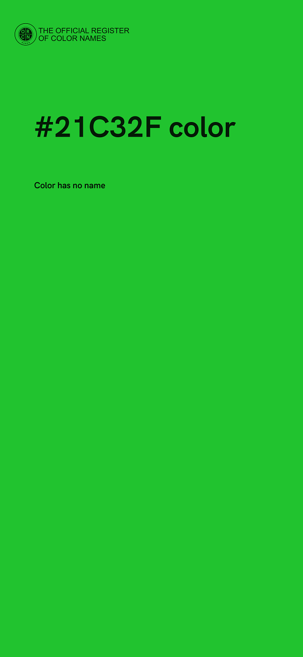 #21C32F color image