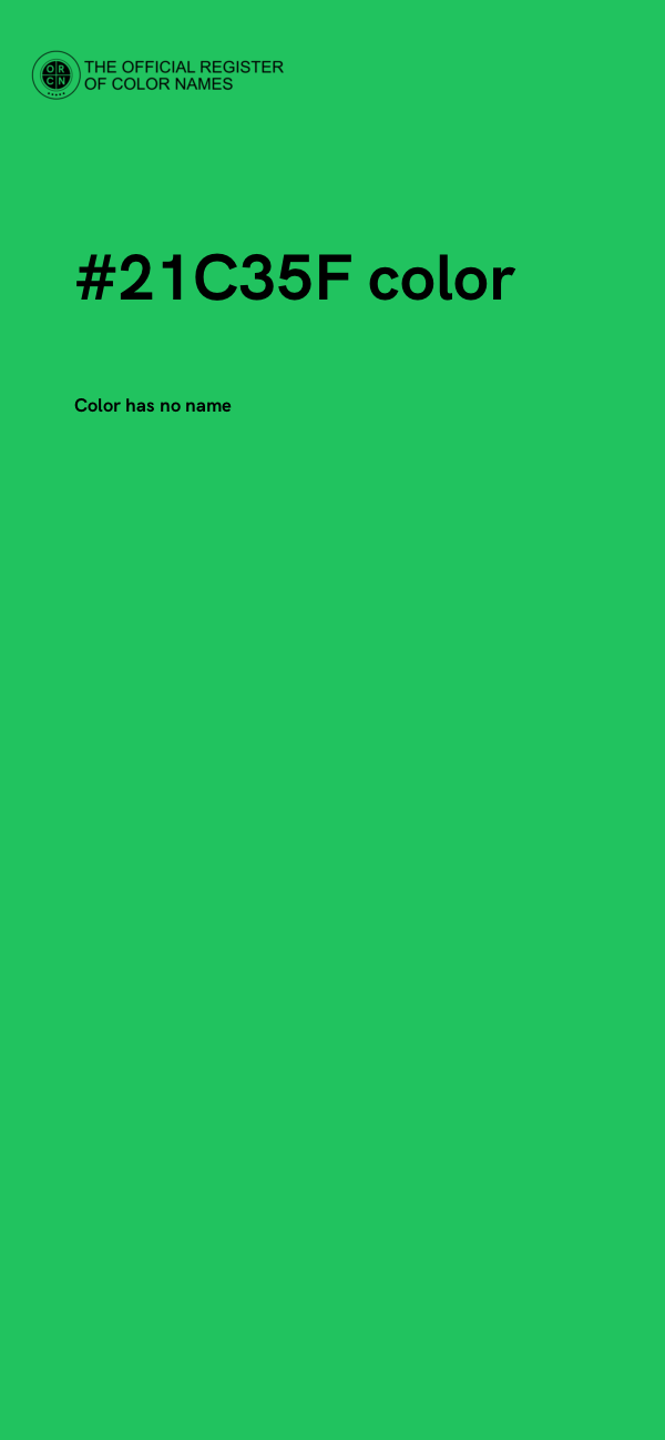 #21C35F color image