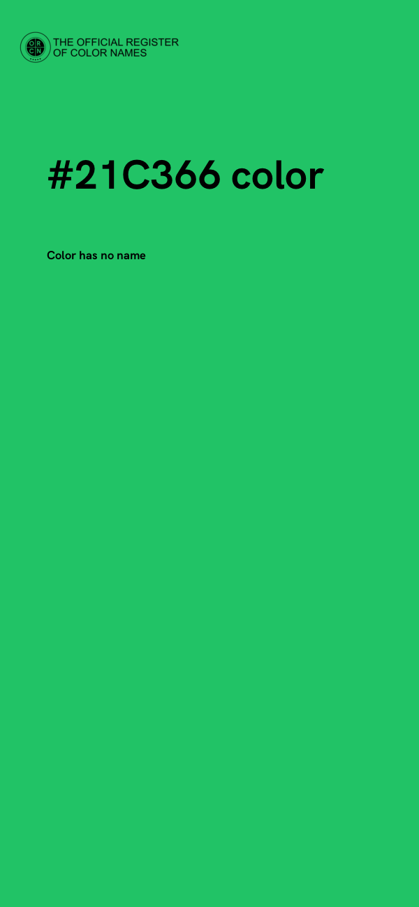#21C366 color image