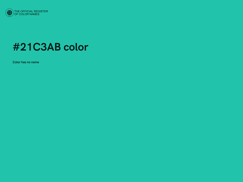 #21C3AB color image