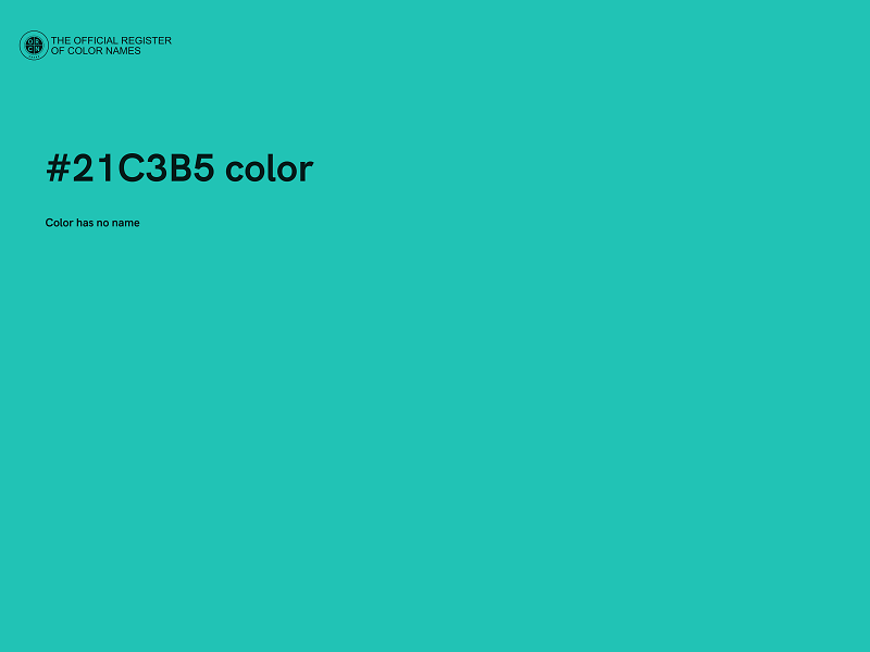 #21C3B5 color image