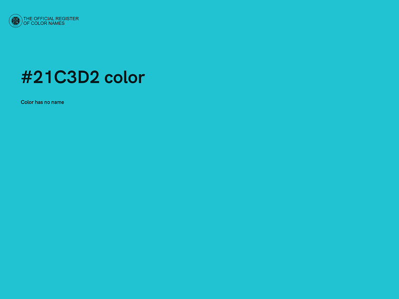 #21C3D2 color image