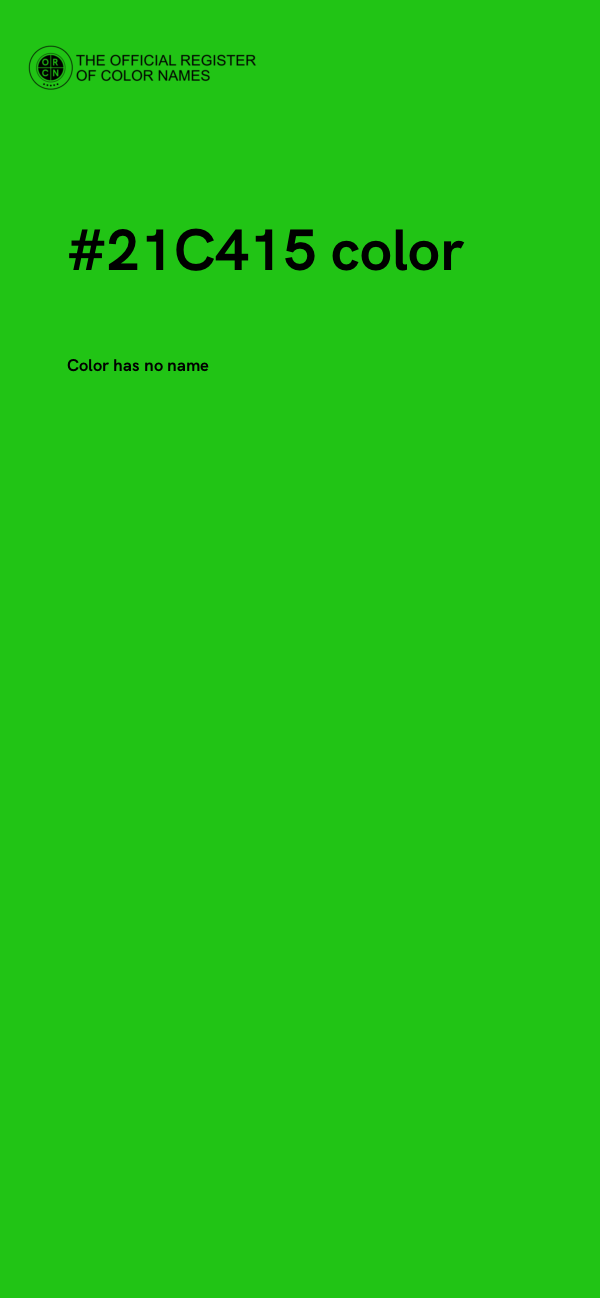 #21C415 color image
