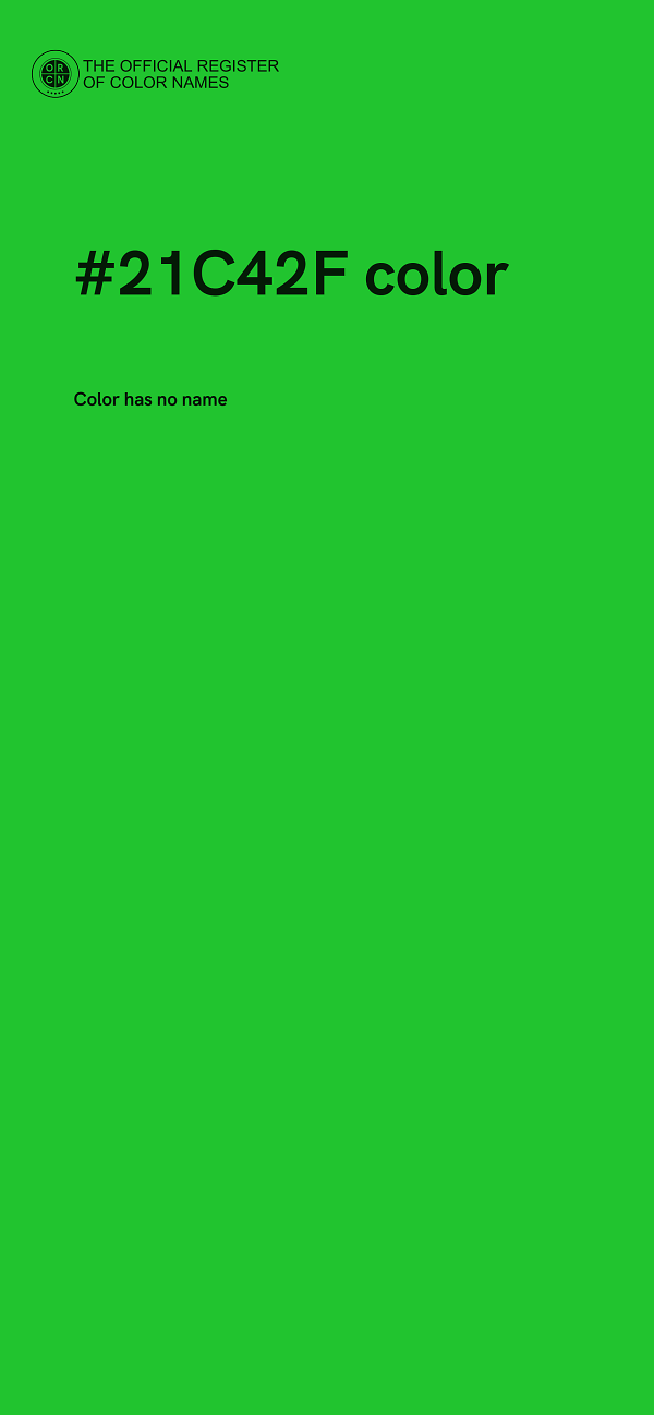 #21C42F color image