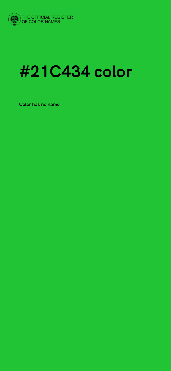 #21C434 color image