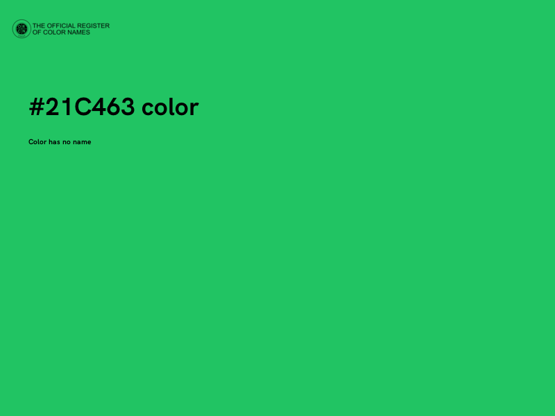 #21C463 color image