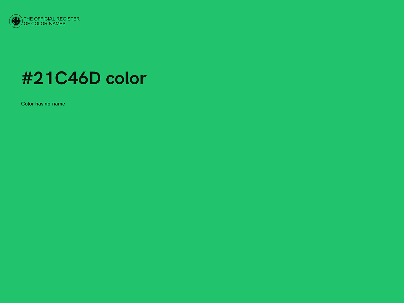 #21C46D color image