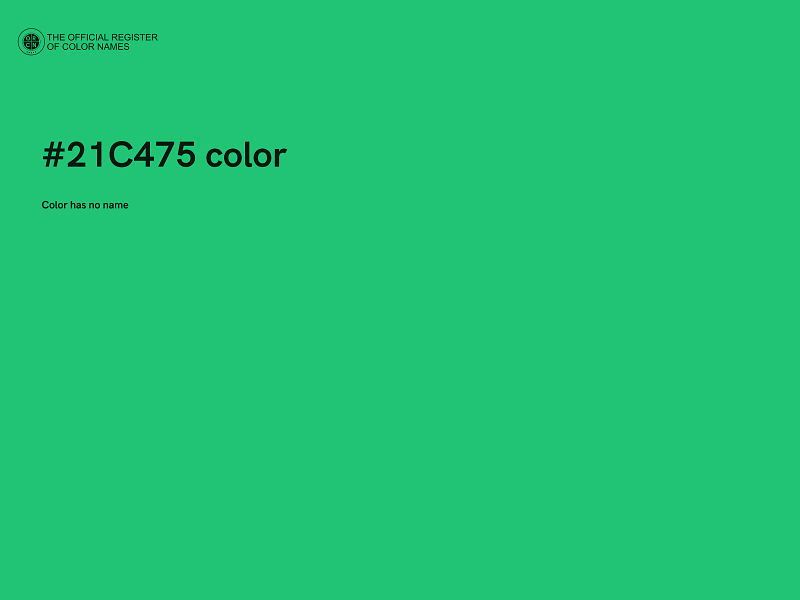 #21C475 color image