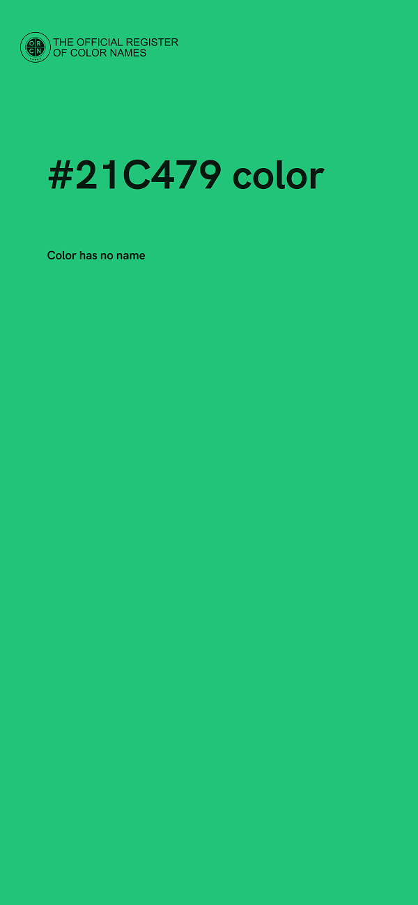 #21C479 color image
