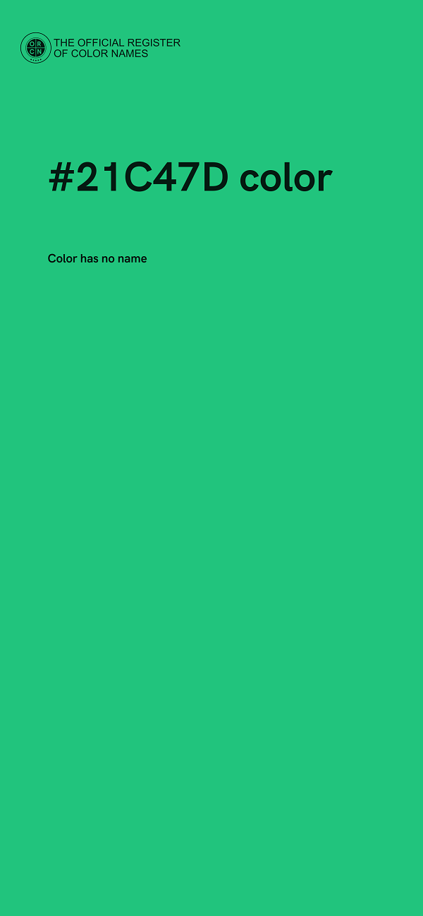 #21C47D color image