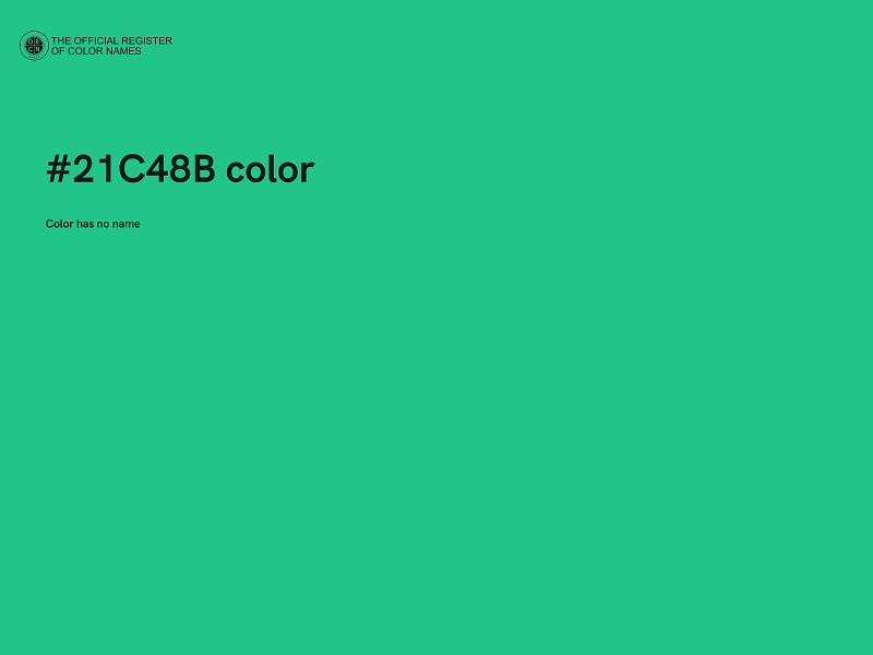 #21C48B color image